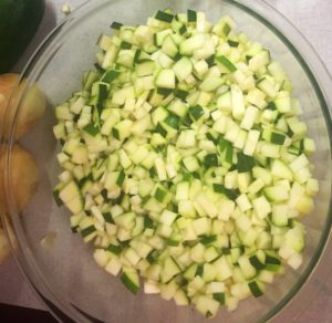 Chopped Zucchini